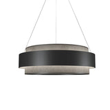 Organic Lead Grey Petra Pendant with Slate Accent by Accord