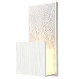 Organic White Clean Wall Sconce with White Stone Accent by Accord