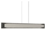 Organic White Petra Linear Pendant with Slate Accent by Accord