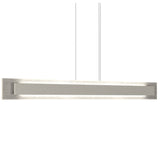 Organic White Petra Linear Pendant with White Stone Accent by Accord