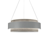 Organic White Petra Pendant with Slate Accent by Accord