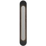 Petra Rounded Linear Wall Lamp with Slate Accent