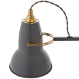 Original 1227 Brass Desk Lamp Elephant Grey By Anglepoise - Detailed View1