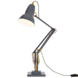 Original 1227 Brass Desk Lamp Elephant Grey By Anglepoise - Side View4