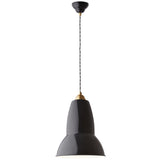 Original 1227 Brass Maxi Pendant Jet Black By Anglepoise1