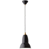 Original 1227 Brass Pendant Jet Black By Anglepoise