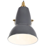 Original 1227 Brass Wall Light Elephant Grey By Anglepoise - Front View