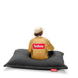 Original Slim Teddy Bean Bag Anthracite By Fatboy Lifestyle View