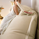 Original Slim Teddy Bean Bag Off White By Fatboy Lifestyle View