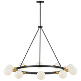 Orla Chandelier Large Black By Lark Living - Front View1