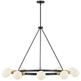 Orla Chandelier Large Black By Lark Living - Front View3
