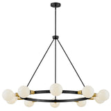 Orla Chandelier Large Black By Lark Living - Front View4