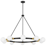 Orla Chandelier Large Black By Lark Living - Front View5