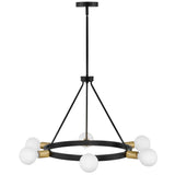 Orla Chandelier Medium Black By Lark Living - Front View2