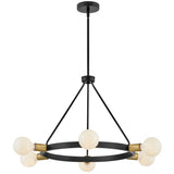 Orla Chandelier Medium Black By Lark Living - Front View4
