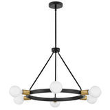 Orla Chandelier Medium Black By Lark Living - Front View5