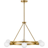 Orla Chandelier Medium Lacquered Brass By Lark Living