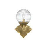 Orly 1-Light Sconce 7.5'' Aged Brass Clear