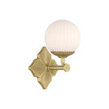 Orly 1-Light Sconce 7.5'' Aged Brass White