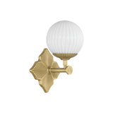 Orly 1-Light Sconce 7.5'' Aged Brass White