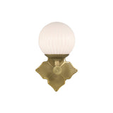 Orly 1-Light Sconce 7.5'' Aged Brass White