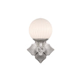 Orly 1-Light Sconce 7.5'' Polished Nickel White