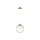 Orly Pendant 14'' Aged Brass Clear