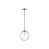 Orly Pendant 14'' Aged Brass Clear