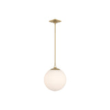 Orly Pendant 14'' Aged Brass White