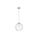 Orly Pendant 14'' Polished Nickel Clear
