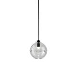 Oro Pendant Light by Vistosi, LED, Finis: Black Nickel, Color: Crystal/Transparent, ,| Casa Di Luce Lighting