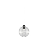 Oro Pendant Light by Vistosi, LED, Finis: Black Nickel, Color: Crystal/White, ,| Casa Di Luce Lighting