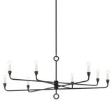 Orson Chandelier - 8-Light - Black Iron by Troy Lighting