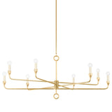 Orson Chandelier - 8-Light - Vintage Gold Leaf by Troy Lighting