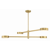 Orson Linear Chandelier 54'' Modern Gold