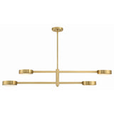 Orson Linear Chandelier 54'' Modern Gold