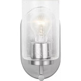 Oslo Wall Sconce — Brushed Nickel with Clear Seeded Glass