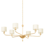 Osmond Chandelier - 6 Light - Vintage Gold Leaf by Troy Lighting