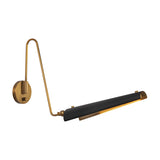 Osorio Wall Sconce — Matte Black/Vintage Brass
