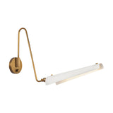 Osorio Wall Sconce — Matte White/Vintage Brass