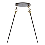Otto Sphere Pendant, shown in Black with Brass Accents, Stainless Steel Mesh, Standard, by Hubbardton Forge