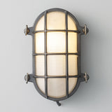 Oval Brass Bulkhead Outdoor Wall Light Weathered Brass By Orignal BTC