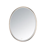 Oval LED Mirror by ET2 - 24" x 30" Anodized Bronze