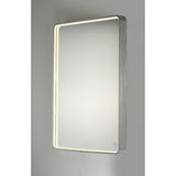 Oval LED Mirror by ET2 - 24" x 31.5" Brushed Aluminum