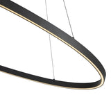Ovale Pendant Light Black Large By Kuzco Detailed View