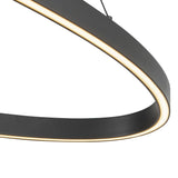 Ovale Pendant Light Black Medium By Kuzco Detailed View