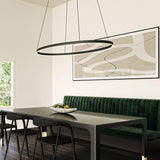 Ovale Pendant Light Black Medium By Kuzco Lifestyle View