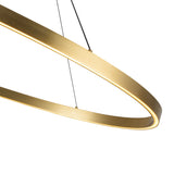 Ovale Pendant Light Brushed Gold Large By Kuzco Detailed View