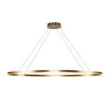 Ovale Pendant Light Brushed Gold Large By Kuzco