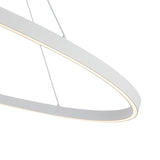 Ovale Pendant Light White Large By Kuzco Detailed View